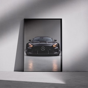 Mercedes AMG GT Back Series poster, Hyper car poster, Super car poster, Home decor, Wall decor, Office decor, AMG poster, Mercedes Wall art