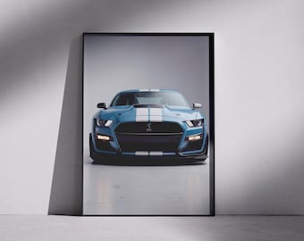 Ford Shelby GT500 (2020) Poster, Wall Art, Car Photography