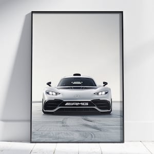 Mercedes-Benz AMG One Print, Automotive Decor, Super Car Poster, Hypercar poster, Boys Room Decor, Mercedes AMG poster, Mercedes wall art