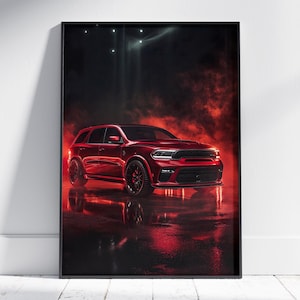 Dodge Durango SRT Hellcat Poster, Väggkonst, Bilfotografi