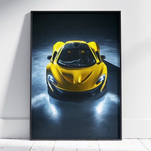 Mclaren P1 print, Hyper car poster, Super car poster, Mclaren wall Art, Luxury car poster, Mclaren P1 poster, Gift for him