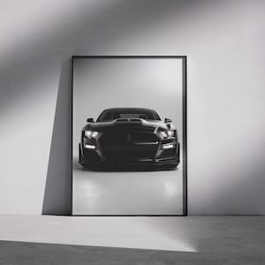Ford Mustang Shelby GT500 poster, Super car poster, Muscle car poster, Hyper car poster, Office decor, Shelby wall art, Shelby poster