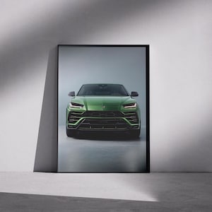 Lamborghini Urus poster, Wall art, Car photography