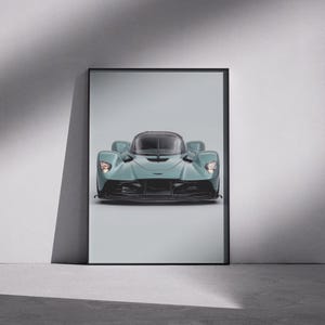 Aston Martin Valkyrie, Hyper Auto Poster, Super Auto Poster, Büro Dekor, Wohnkultur, Geschenk, Aston Martin Wandkunst, Aston Martin Poster