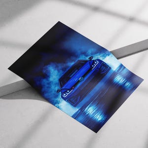 Volkwagen Golf 7.5R Print, Hot Hatch Poster, Super Car Poster, Hyper