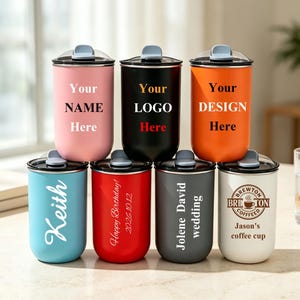 Anpassad logotyp 280 ml rostfritt ståltumbler, företagspresent, företagsevenemangspresent