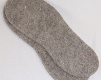 Sale!! Natural Felt Insoles - Llama, Alpaca, Wool - US Made - Gift, Boots, Hiking, Skiing, Winter, Warm, Fishing