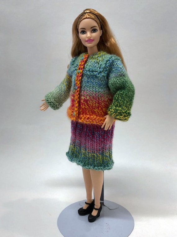 New 3 Set Of Dolls Knit Jumper//Sweater for your Barbie and Curvy Dolls