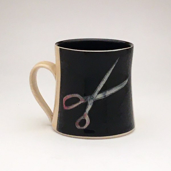 Tool Mug-Scissors and Fabric