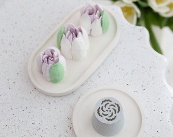 Bocchette per fiori grandi in zefiro per splendidi bouquet di zefir, punte per glassa, bordino per tulipano zefiro XXL, fiore di altea, regalo per matrimonio