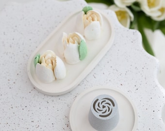 Grote zefirbloemenmondstukken voor prachtige zefirboeketten, glazuurtips, XXL zefir-tulpjes, marshmallows, cadeau voor bruiloft