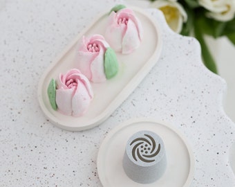 Large zephyr flower nozzles for stunning zefir bouquets, Icing piping tips, XXL zephyr tulip piping, marshmallow flower, gift for wedding