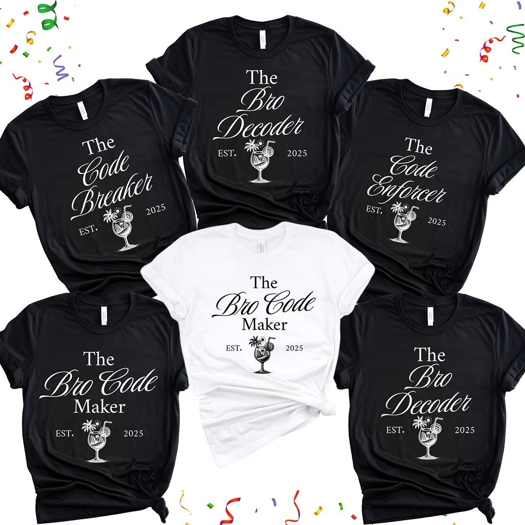 Bro Code Bachelorette Shirts, Custom Bro Code Shirts for Men, Bachelor ...