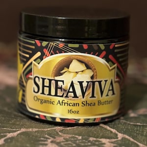100% Organic Unrefined Natural Shea Butter imported from Ghana. For Skin, Body, Face, Hair and DIY. Wholesale and 1lb. containers available.