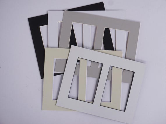 8x10 Double Postcard Mat: Two Openings for 3.5x5.5" Print