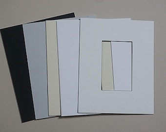 Postcard Mat: 8x10 Frame, Opening for 3.5 x 5.5" Print