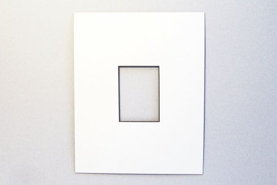 Aceo Mat To Fit 8 X 10 Frame White With Black Etsy