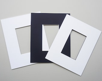 Postcard Mat: 8x10 Frame, Opening for 3.5 x 5.5" Print