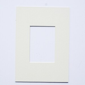 ACEO mat 5 x 7 frame Size Black Gray Cream White White with Black Core Mat for ATC Frame Matting Matte image 4