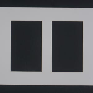 8x10 Double Postcard Mat: Two Openings for 3.5x5.5" Print Vit
