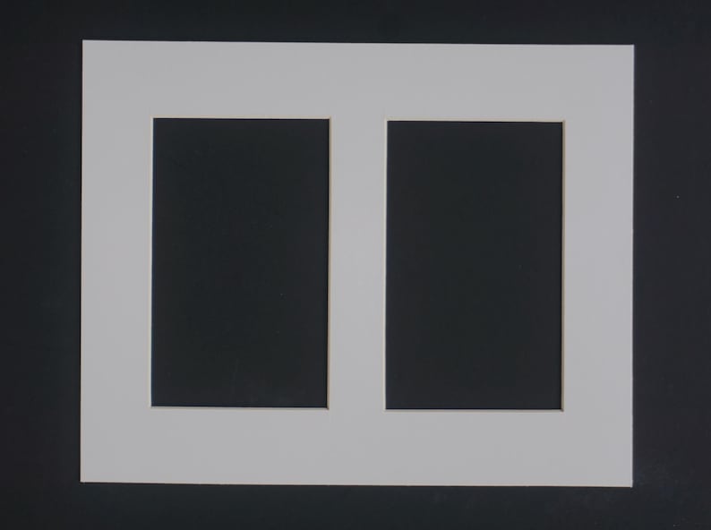 8x10 Double Postcard Mat: Two Openings for 3.5x5.5" Print Vit