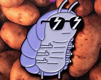 Cool Potato Bug Enamel Pin