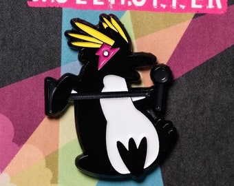 Rock n&#39; Rollhopper Enamel Pin