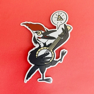 Illuminati Specht - Waterdichte vinylsticker
