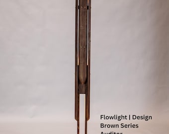 Mid Century Modern Solid Wood Floor Lamp for Living Room & Bedroom | Warm Ambient Sculptural Lighting for Home