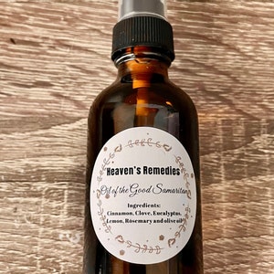 Oil of the Good Samaritan ( 1 OZ ) Aceite del Buen Samaritano ( 1 OZ  ) By Heaven’s Remedies ( Luz de Maria ) made with care and faith !!