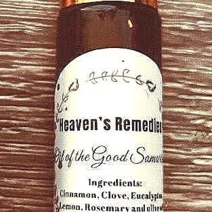 Oil of the Good Samaritan (  10ml ) Aceite del Buen Samaritano  By Heaven’s Remedies ( Luz de Maria ) made with care and faith !!