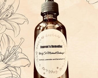 St Michael Archangel Oil, Heaven’s Remedies, Protection ( Luz de Maria )  (2 OZ)