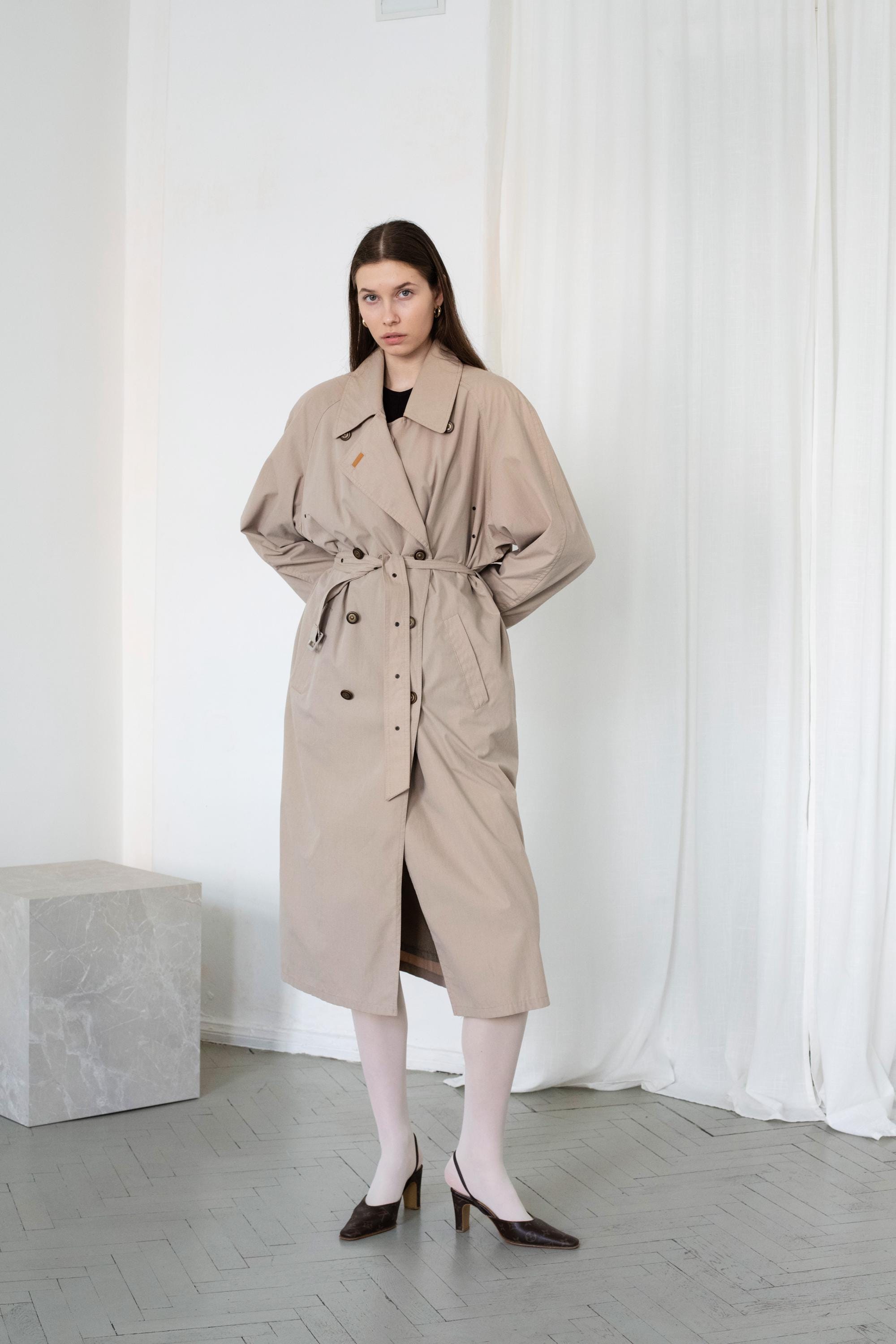 BURBERRY トレンチコート ロング オーバー ヴィンテージ 80's~90