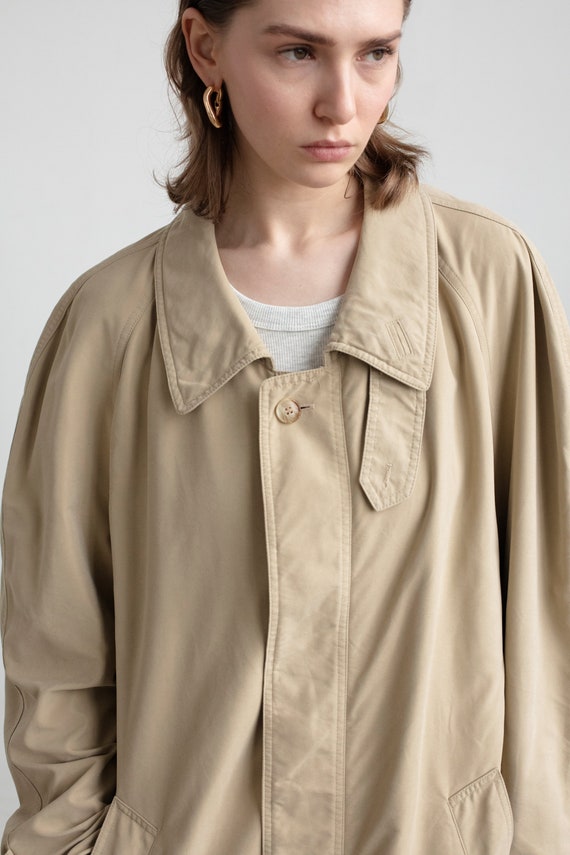 Vintage Trench Coat Beige Spring Jacket Long Overcoat - Etsy
