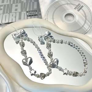 ATEEZ &#39;Silver Light&#39; Inspired Phone Charm & Lightiny Strap