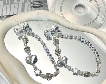 ATEEZ &#39;Silver Light&#39; Inspired Phone Charm & Lightiny Strap