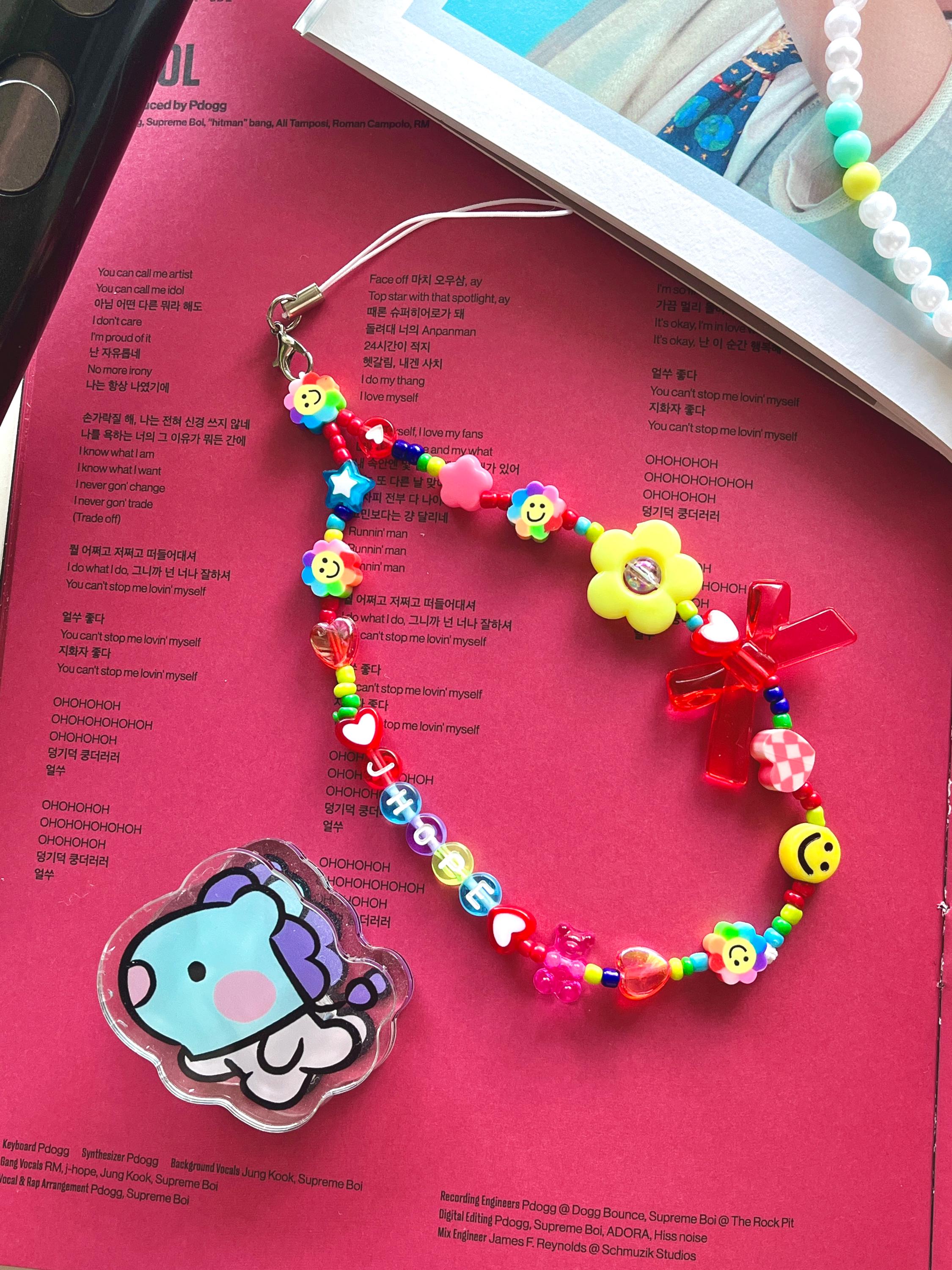 J-Hope BTS 'HOPE WORLD' Inspired Phone Charm and Army Bomb Strap