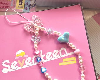 SEVENTEEN &#39;Love & Letter&#39; Rose Quartz and Serenity Inspired Phone Charm and Caratbong Strap