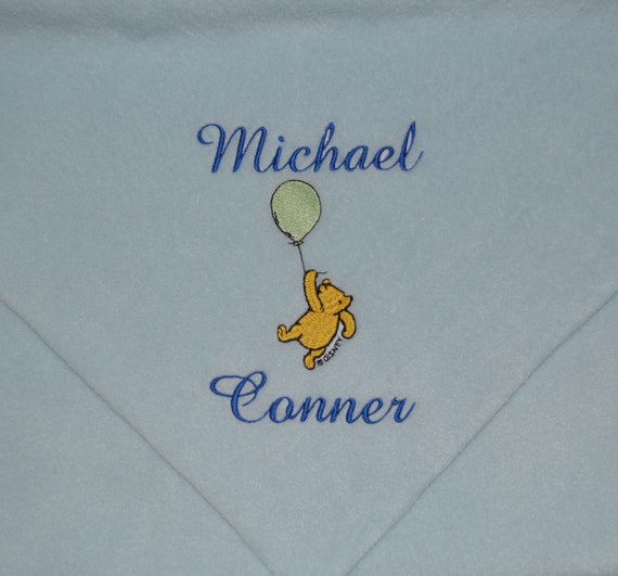 personalized winnie the pooh blanket