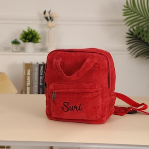 Tiny Backpack , Personalized Back to College Book Bag, Embroidered Mini Backpack , Kids School Bag, Back to School Backpack, Cute School Bag
