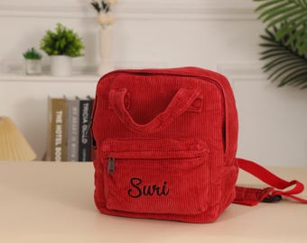 Embroidered Mini Backpack: Personalized Kids School Bag