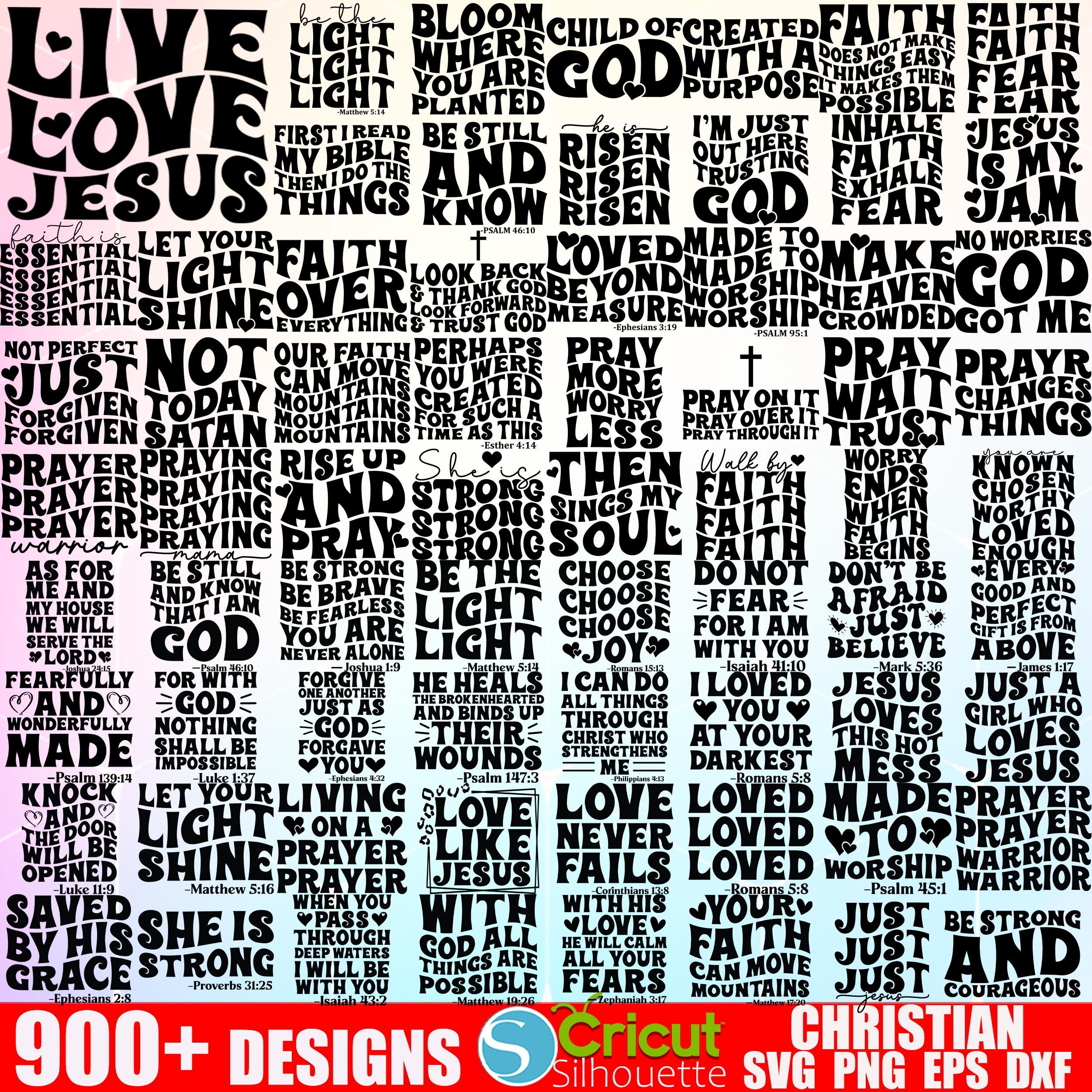 Christian SVG Pack, Inspirational Bible Verses, Holy Bible, Religious ...