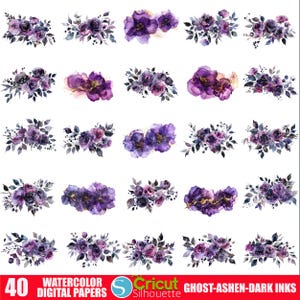 Halloween Ghost PNG Bundle, Spooky Dark Art Illustrations, Gothic Ink Shadow Prints, Ashen Ghost Clipart, Dark Fantasy Ink Art Designs