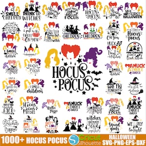 Halloween SVG PNG-paket, Sanderson Sisters Svg, Bus eller godis, Häxa och skräckfilm Svg, Halloween-häxa Png, Sanderson-häxor Clipart