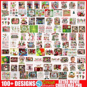 Retro Movie Christmas Png Bundle, Cartoon Friends, Christmas Story, Movie Christmas, Merry Christmas, Funny Christmas, Grinch Christmas PNG