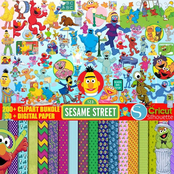520+ Sesame Street Monster PNG, Pack for Sublimation, Red Monster png file, Monster Friends png pack, Clipart, Gift Svg Png Files for Cricut