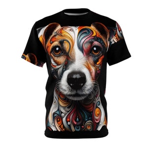 Quirk Jack Russell AOP T-Shirt, Dog T-Shirt, Jack Russell Lover Shirt, Dog Breed Shirt, Heavy Blend AOP T-Shirt, Pet Lover Fashion