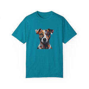 Koszulka Quirk Jack Russell, Koszulka Jack Russell, Koszulka dla miłośników Jack Russell, Prezent dla miłośników Jack Russell, Koszulka dla miłośników zwierząt, Koszulka unisex z barwionym ubraniem