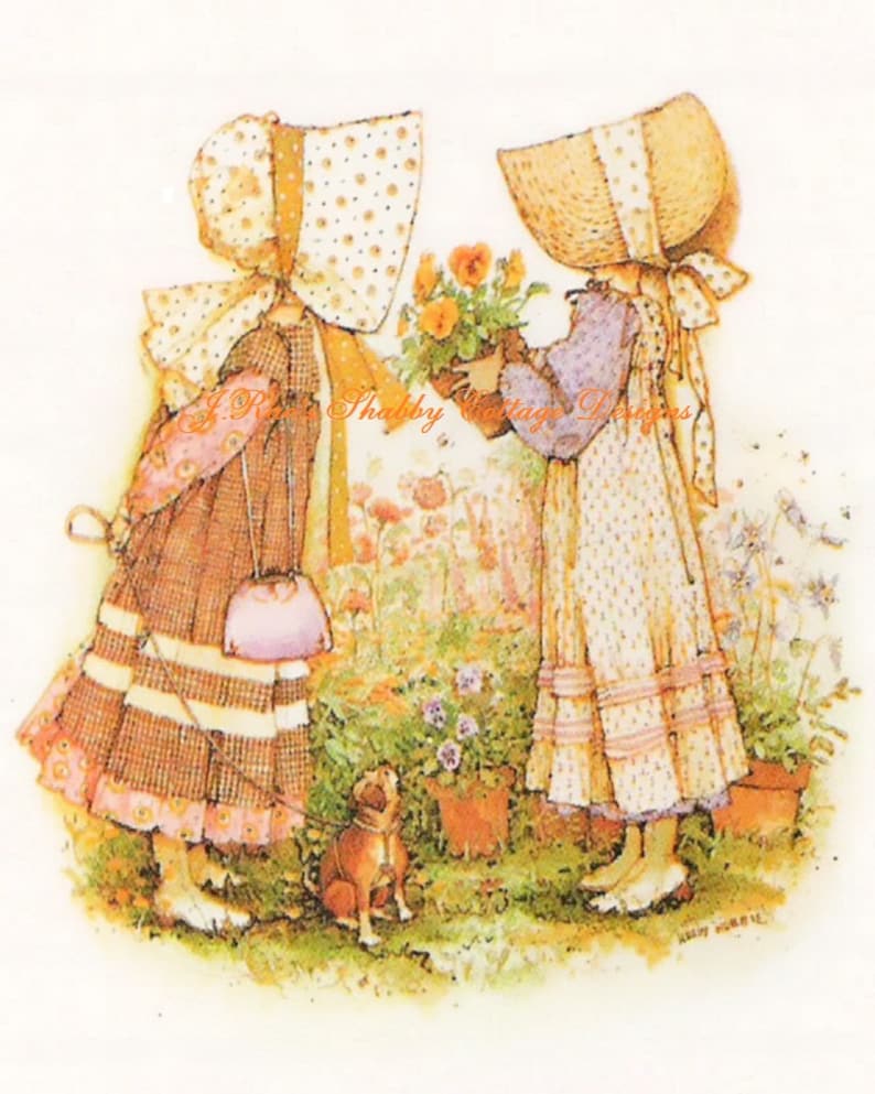 Adorable Holly Hobbie Friends Forever 8x10 Fabric Block  Etsy
