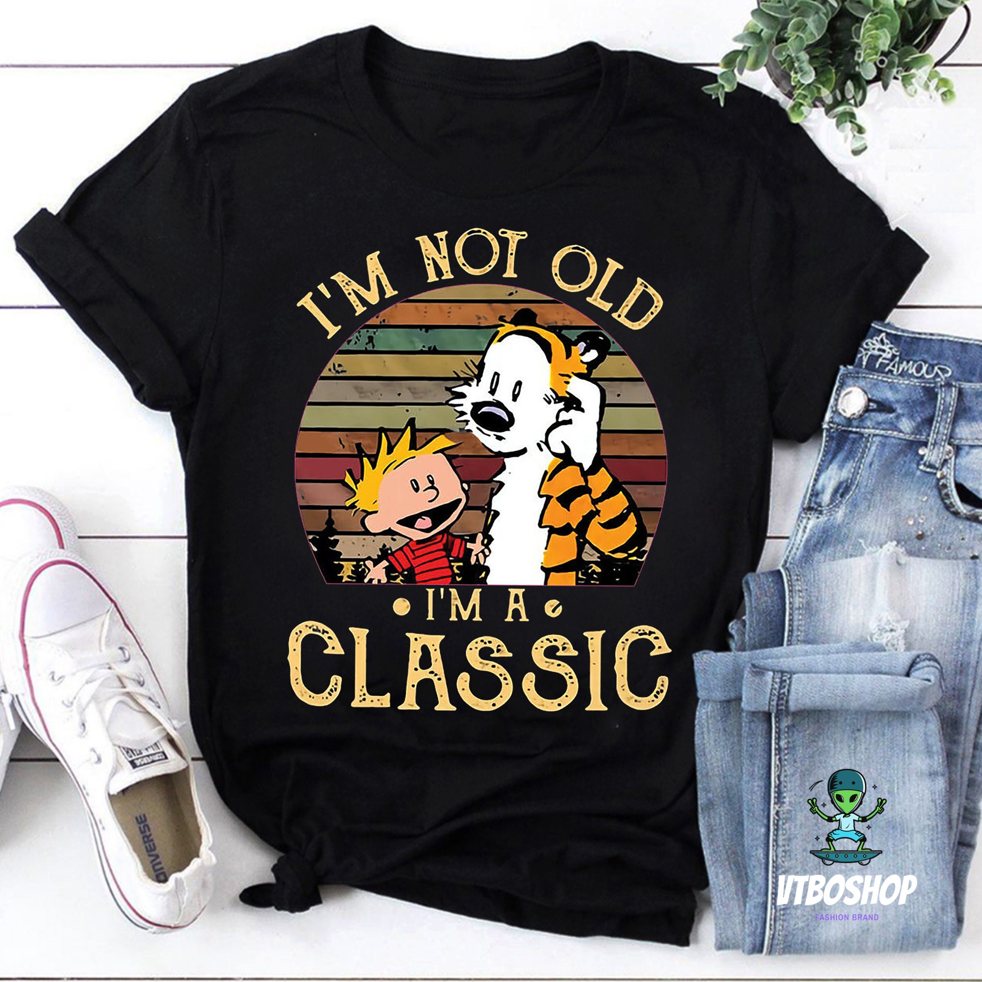 Discover Calvin and Hobbes I'm Not Old I'm A Classic T-Shirt